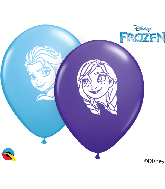 5" Anna & Elsa Faces Latex Balloons (100 Per Bag)