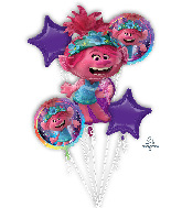 Bouquet Trolls World Tour Foil Balloon