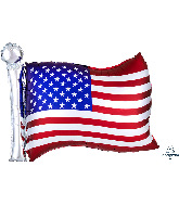27" Satin Infused Flag SuperShape Foil Balloon