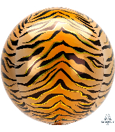 16" Orbz Tiger Print Foil Balloon