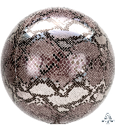 16" Orbz Snake Skin Print Foil Balloon