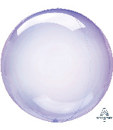 18" Crystal Clearz Purple Balloon