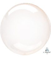 11" Crystal Clearz Petite Orange Crystal Clearz Balloon
