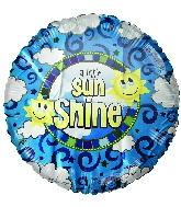 18" A Little Sunshine Foil Balloon