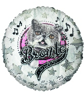 18" Bronte Singing Kitty Foil Balloon