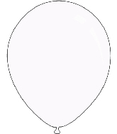 9" Standard White Decomex Latex Balloons (100 Per Bag)