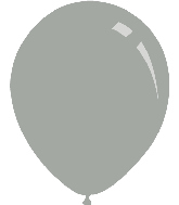 9" Metallic Silver Decomex Latex Balloons (100 Per Bag)