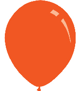 9" Metallic Orange Decomex Latex Balloons (100 Per Bag)