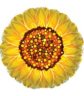 17" Graphic Sunflower Foil Balloon