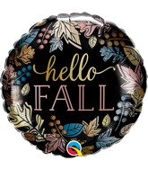 18" Hello Fall Foil Balloon