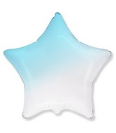 18" Star Baby Gradient Blue Foil Balloon