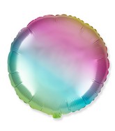 18" Round Gradient Pastel Foil Balloon