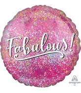 18" Pink Fabulous Foil Balloon