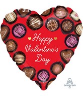 18" Happy Valentine's Day Chocolates Foil Balloon