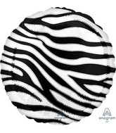 18" Zebra Print Animalz Foil Balloon