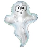 23" Boo Ghost With Sticthes Foil Balloon