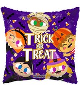 18" Gellibean Trick Or Treat Children Gb Foil Balloon