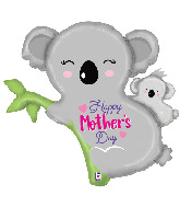 35" Foil Mother's Day Koala Foil Balloon