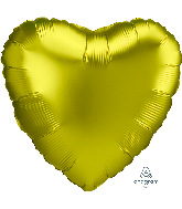 18" Satin Luxe Lemon Heart Foil Balloon