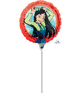 9" Airfill Only Mulan Foil Balloon