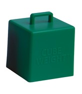 65 Gram Cube Balloon Weight (10 Per Bag): Jungle Green