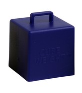 65 Gram Cube Balloon Weight (10 Per Bag): Navy Blue