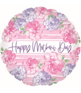 17" Happy Mother's Day Pink & Lavender Foil Balloons
