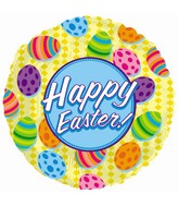 9" Airfill Only Happy Easter Miniloon Balloon