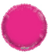 18" Solid Hot Pink Neon Gellibean Foil Balloon