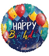 36" Happy Birthday Festive Balloons Foil Balloons