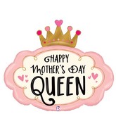 37" Foil Shape Mother's Day Crown Balloon