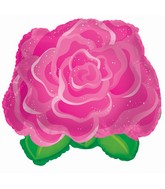 11" Airfill Only Pink Rose Balloon