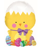 12" Airfill Only Lil Easter Chick Foil Balloon