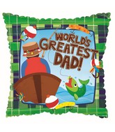 9" Airfill Only Father's Day Fishing Balloon