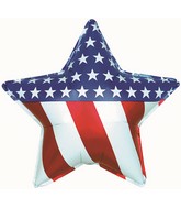 31" Patriotic Star Foil Balloon