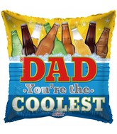 18" Dad You're The Coolest Foil Balloon