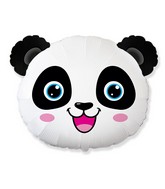 25" Panda Bear Head Foil Balloon