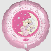 17" Fizzy Moon It's a Girl Balloon