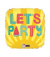 18" MAX Float Summer Let's Party Foil Balloon