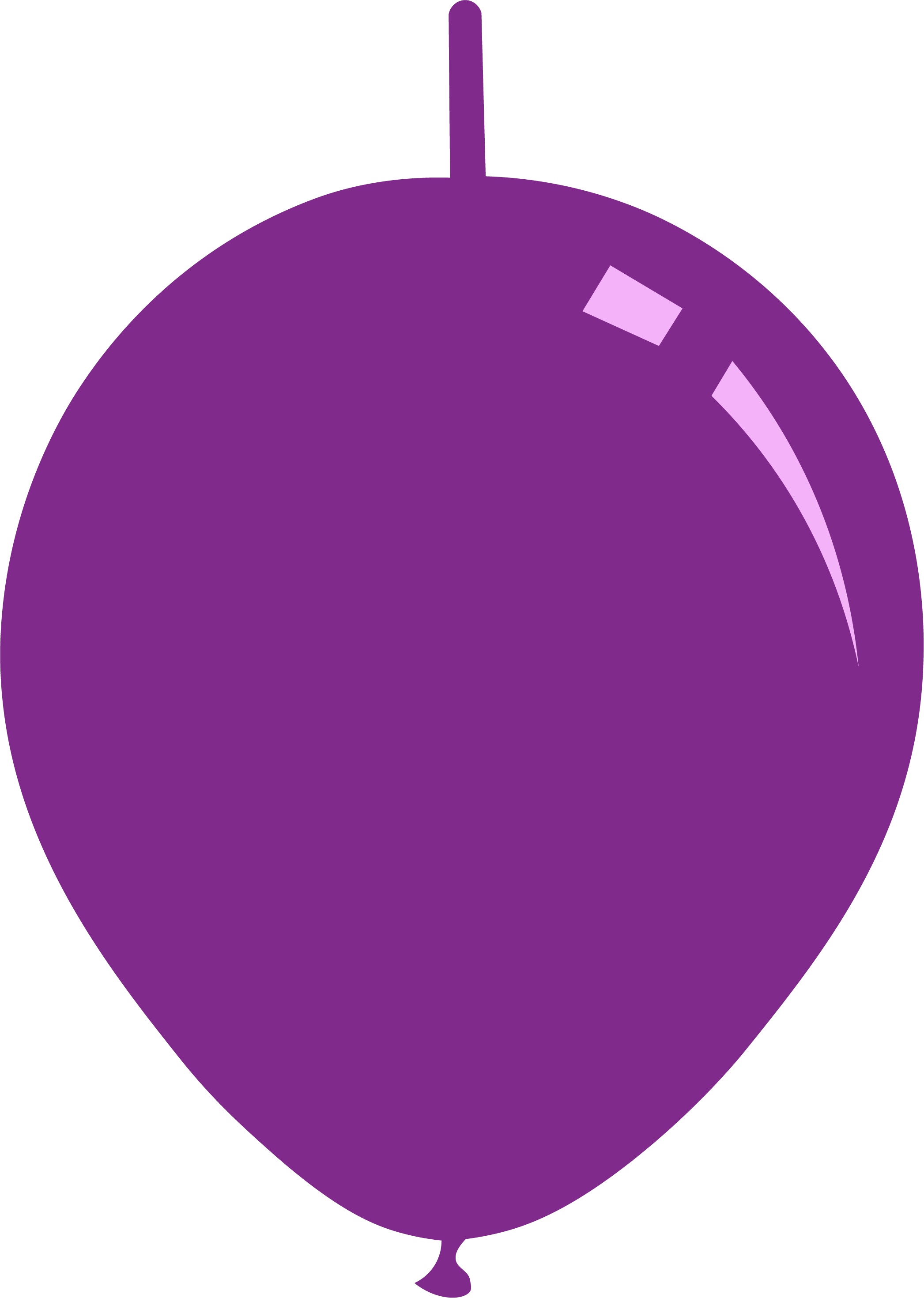 6" Standard Purple Decomex Linking Latex Balloons (100 Per Bag)