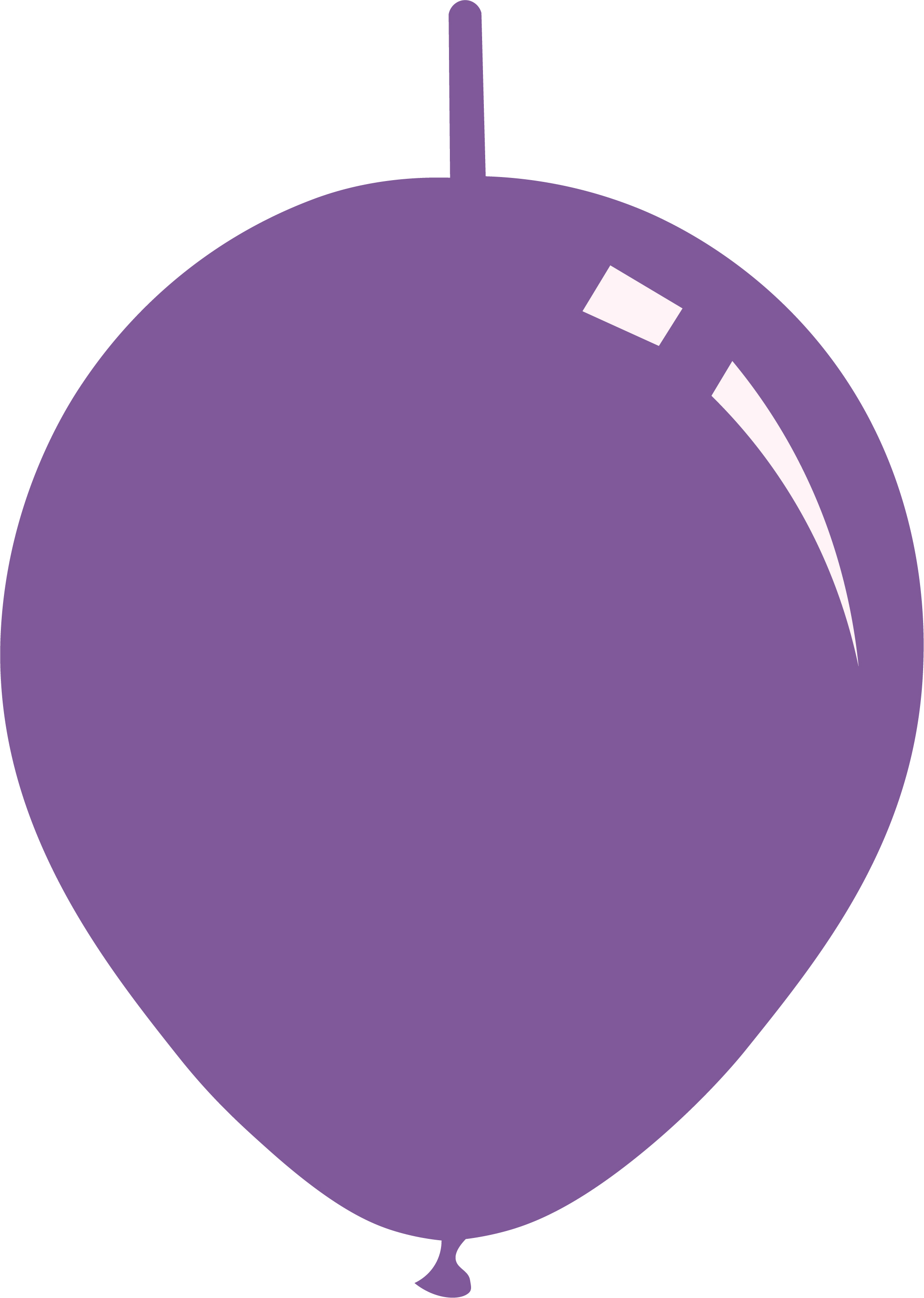 6" Deco Lilac Decomex Linking Latex Balloons (100 Per Bag)