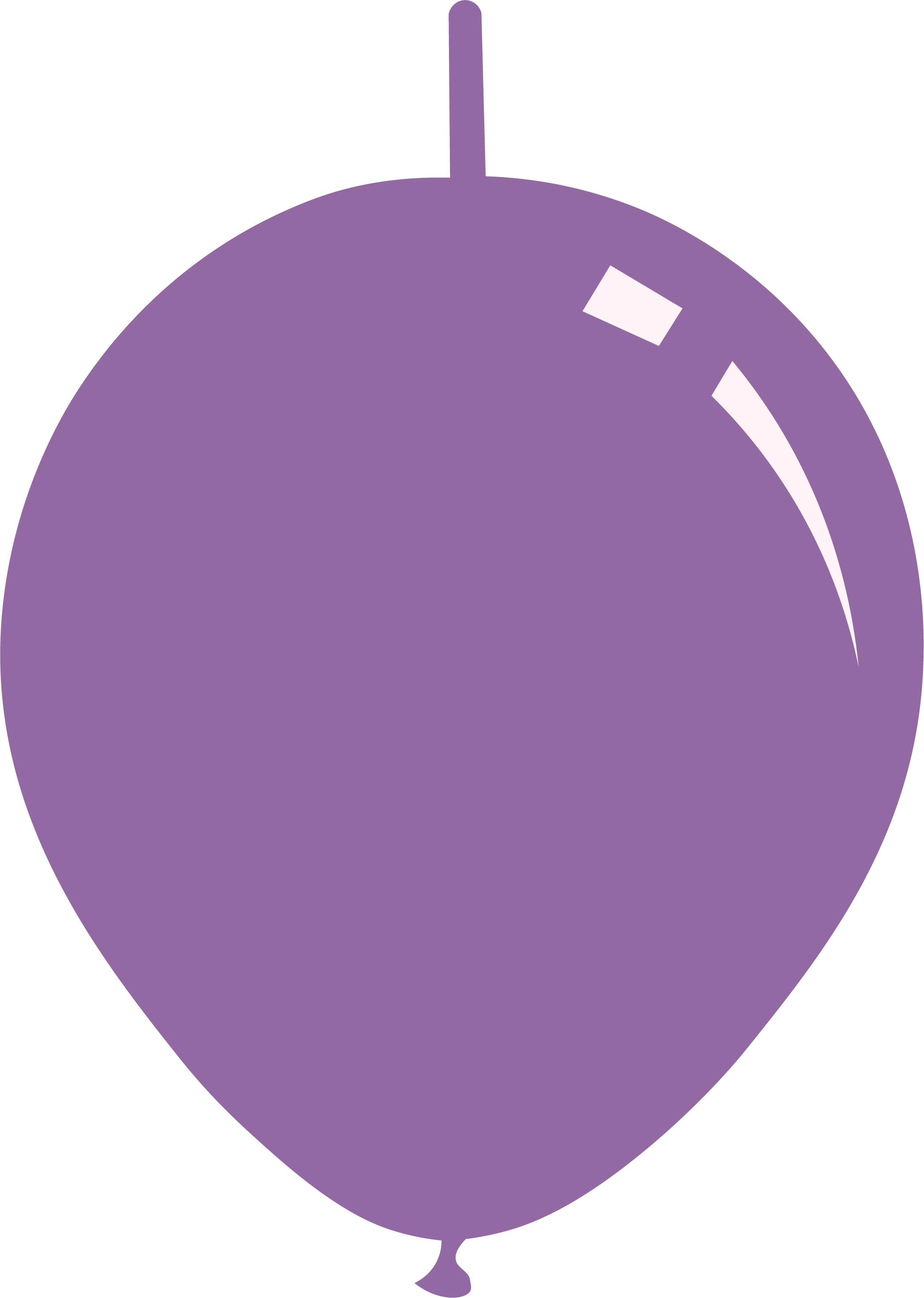 6" Metallic Light Lavender Decomex Linking Latex Balloons (100 Per Bag)