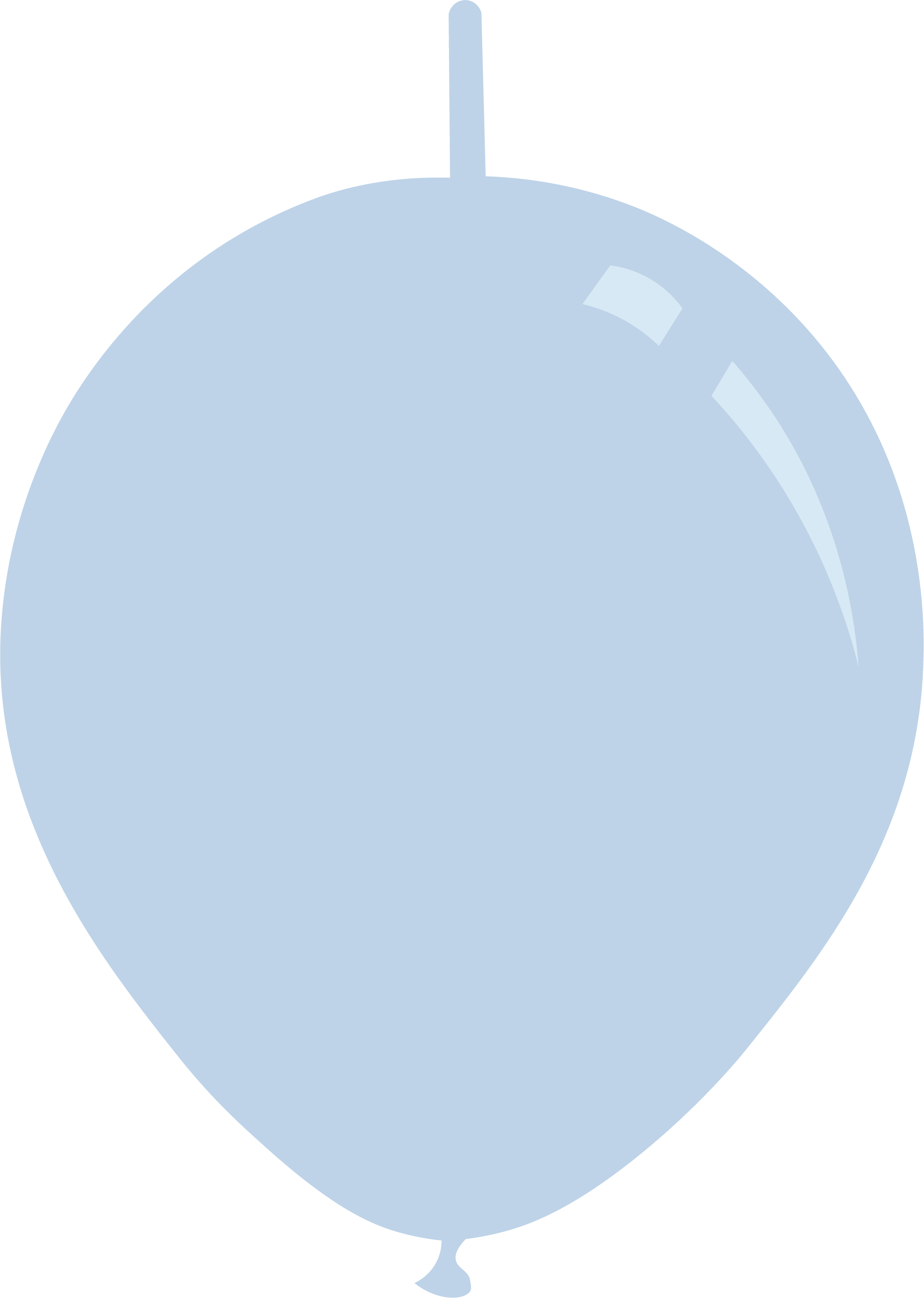 6" Metallic Light Blue Decomex Linking Latex Balloons (100 Per Bag)