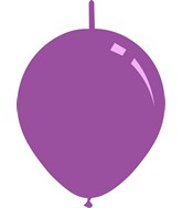 6" Standard Lavender Decomex Linking Latex Balloons (100 Per Bag)