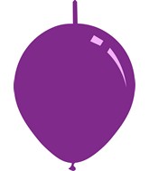 11" Standard Purple Decomex Linking Latex Balloons (100 Per Bag)