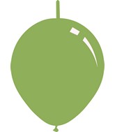 6" Metallic Pale Green Decomex Linking Latex Balloons (100 Per Bag)