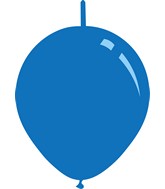6" Metallic Blue Decomex Linking Latex Balloons (100 Per Bag)