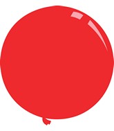 36" Standard Red Decomex Latex Balloons (5 Per Bag)
