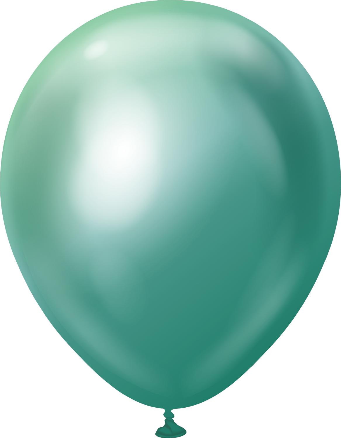 12" Kalisan Latex Balloons Mirror Green (50 Per Bag)