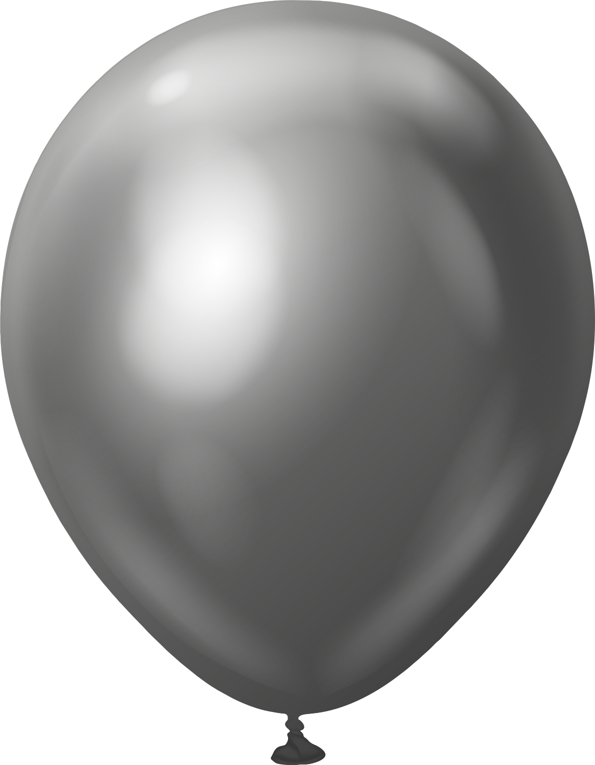 12" Kalisan Latex Balloons Mirror Space Grey (50 Per Bag)